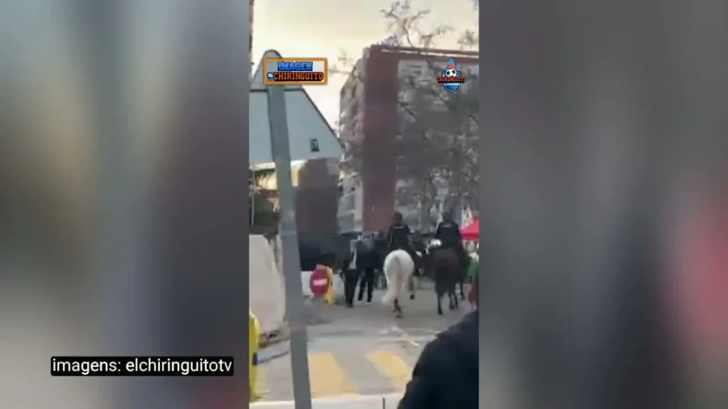 Conflito entre Torcida do Benfica e Polícia em Madrid: Momentos de Tensão Antes do Grande Jogo