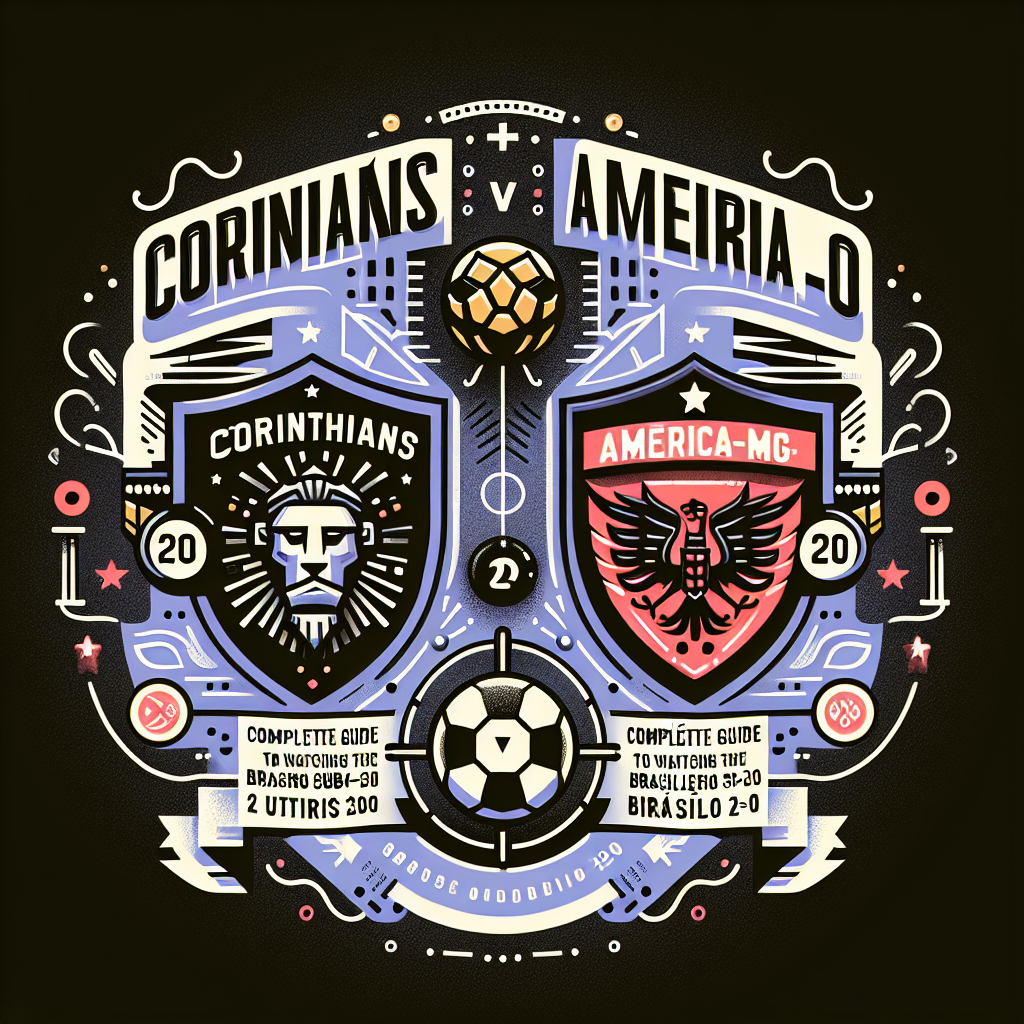 Corinthians Enfrenta América-MG: Guia Completo para Assistir à 1ª Rodada do Brasileiro Sub-20