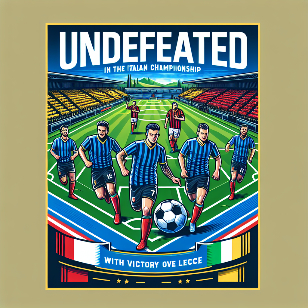 Inter Mantém Invencibilidade no Campeonato Italiano com Vitória sobre o Lecce