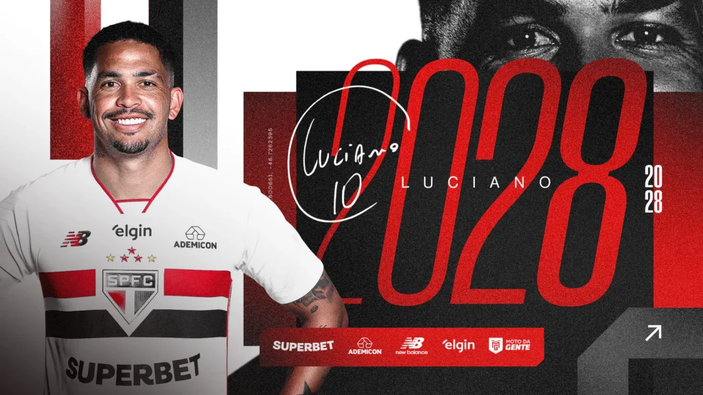 São Paulo FC Renova Contrato com Luciano até 2028: 'Um Compromisso com o Futuro do Clube'