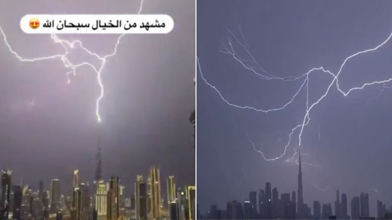 Burj Khalifa Sob Ataque: Imagens Impactantes Revelam Momento em que o Edifício Mais Alto do Mundo é Atingido por Raios
