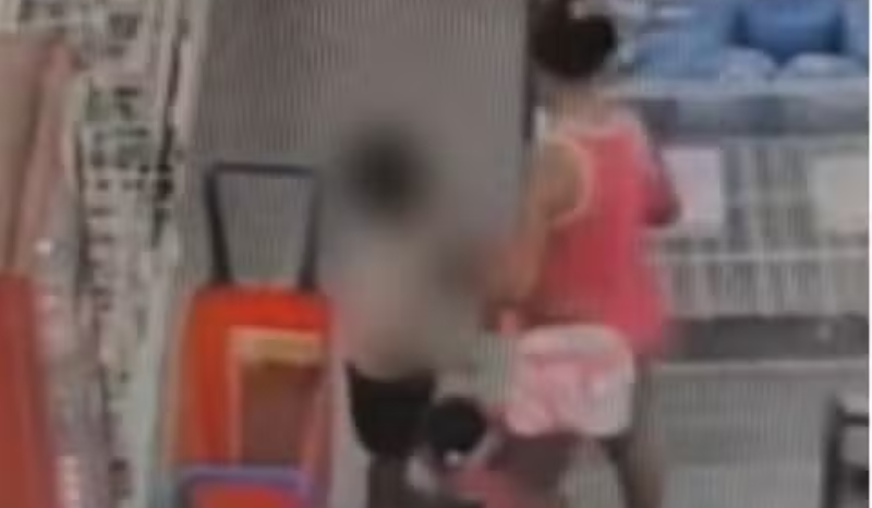 Câmeras Revelam Suspeita Instrui Crianças em Furto de Produtos em Comércio Local
