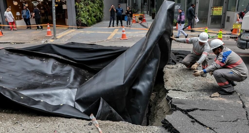 Cratera Surpreendente Surge em Rua de São Paulo Após Explosão Misteriosa: Causas Permanecem Desconhecidas