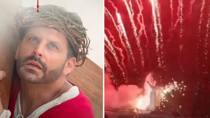 Incêndio no Figurino de Henri Castelli em "A Paixão de Cristo"