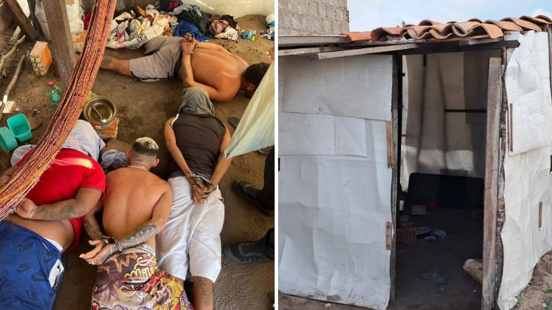 Operação Policial: Suspeitos de Tráfico São Capturados em Barraco Após Cerco Tático; Veja o Vídeo Exclusivo