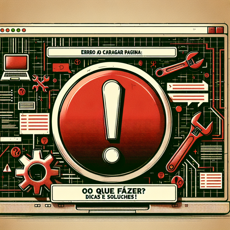 Erro ao Carregar Página: O Que Fazer? Dicas e Soluções!