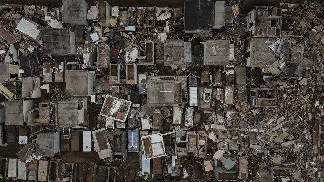 Destruição no RS após as enchentes de maio de 2024