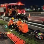 Acidente no Lago Norte: Passageira de moto fica ferida
