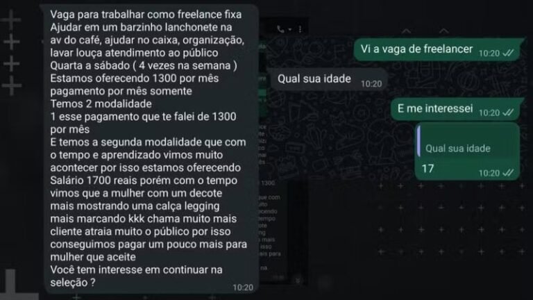 Adolescente denuncia hamburgueria por exigência de roupas curtas