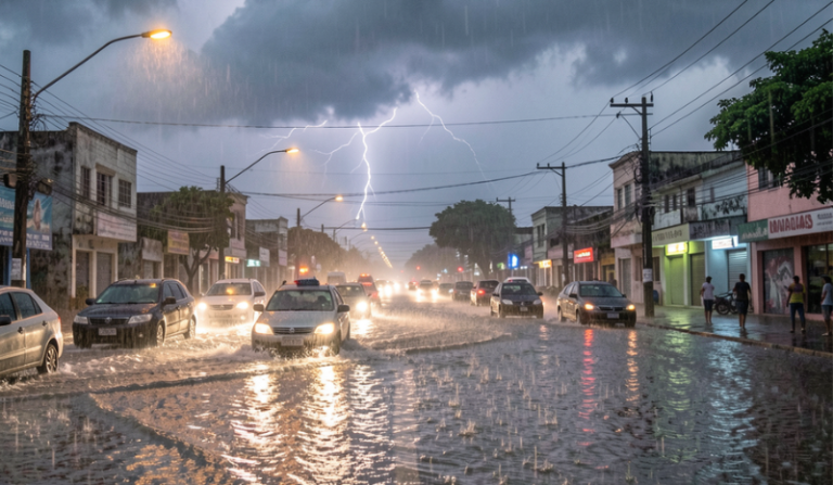Inmet alerta para chuvas intensas em estados do Norte e Nordeste