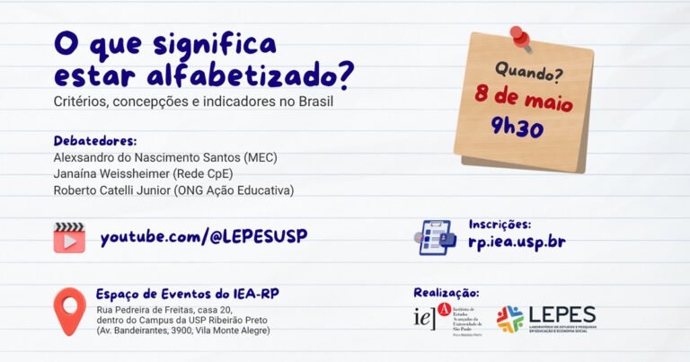 Encontro discute critérios, concepções e indicadores sobre alfabetização no Brasil – Jornal da USP