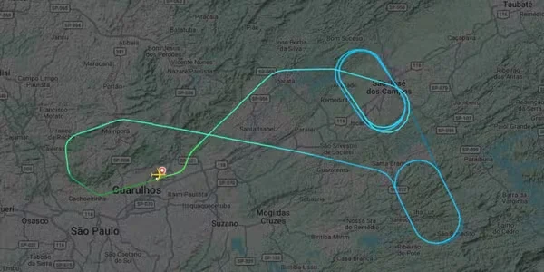 Avião retorna a Guarulhos após falhas técnicas em voo circular