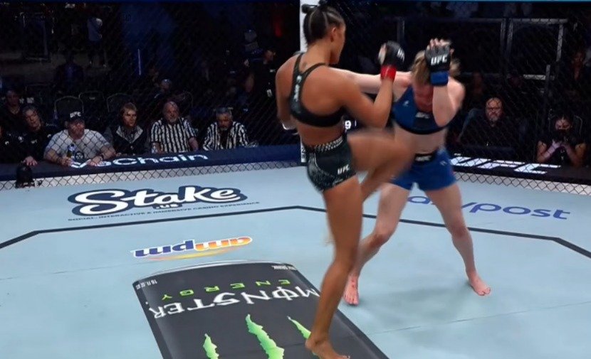 Baiana conquista primeira vitória no UFC com nocaute impressionante