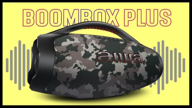 Caixa Boombox Plus da AIWA: 44% de Desconto Imperdível!