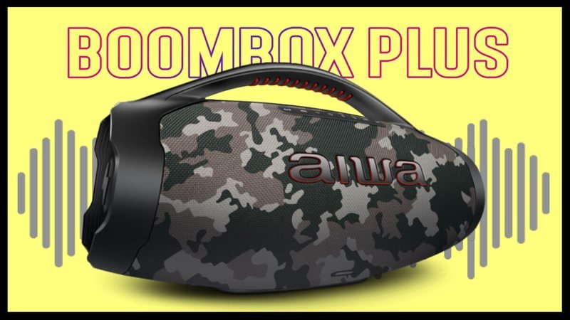Caixa Boombox Plus da AIWA: 44% de Desconto Imperdível!