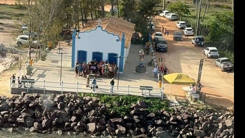 Capela histórica em Sergipe: erosão exige novo local de construção