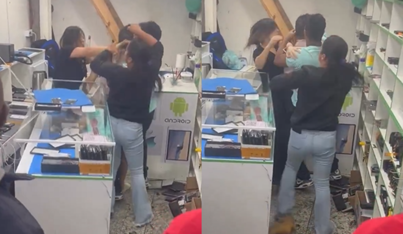 casal de chineses apanha após chamar clientes de 'macacos'