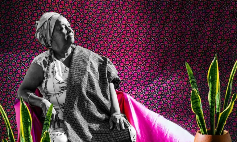 Mãe Bernadete© Arte sobre foto de Walisson Braga/Conaq