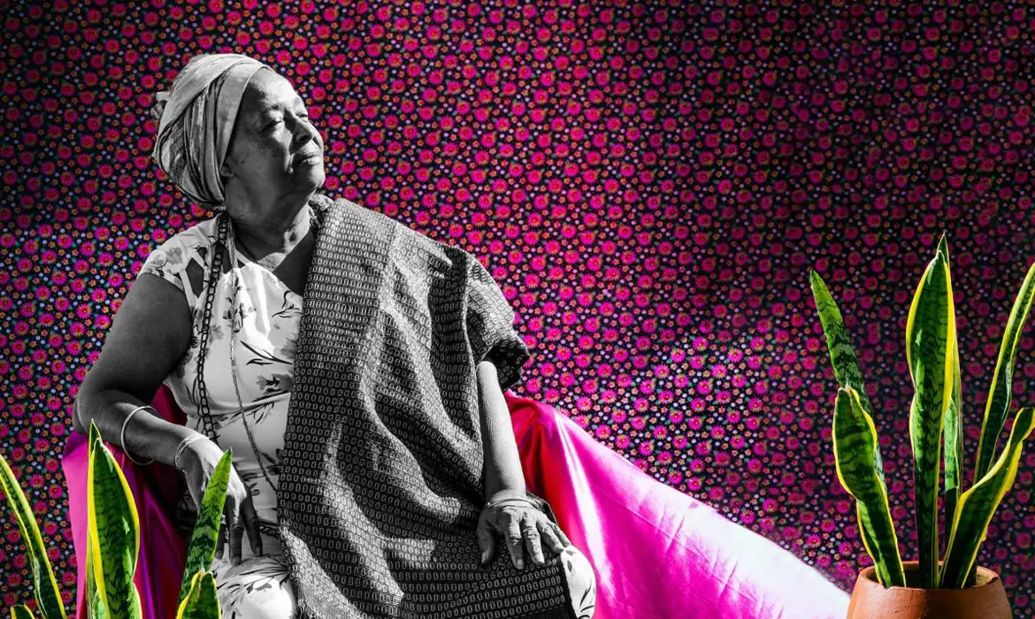 Mãe Bernadete© Arte sobre foto de Walisson Braga/Conaq