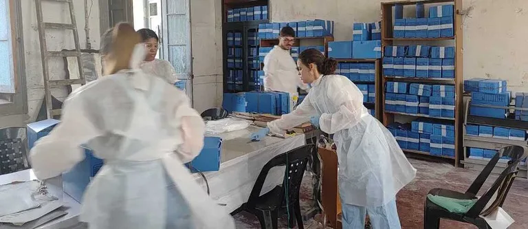 Retirada de documentos foi possível após trabalho de uma equipe de voluntários por dois anos