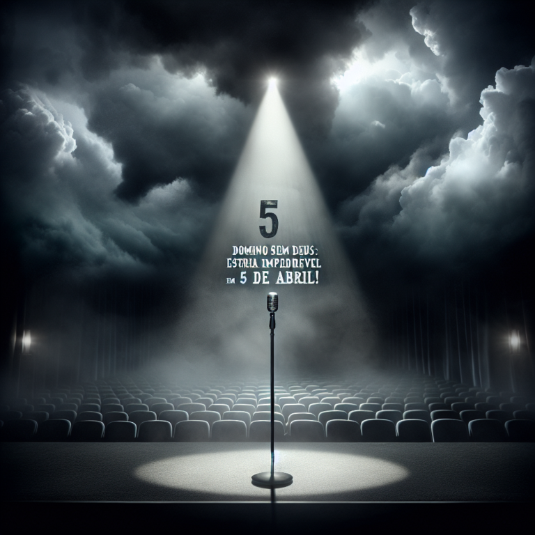 Domingo Sem Deus: Estreia Imperdível em 5 de Abril!