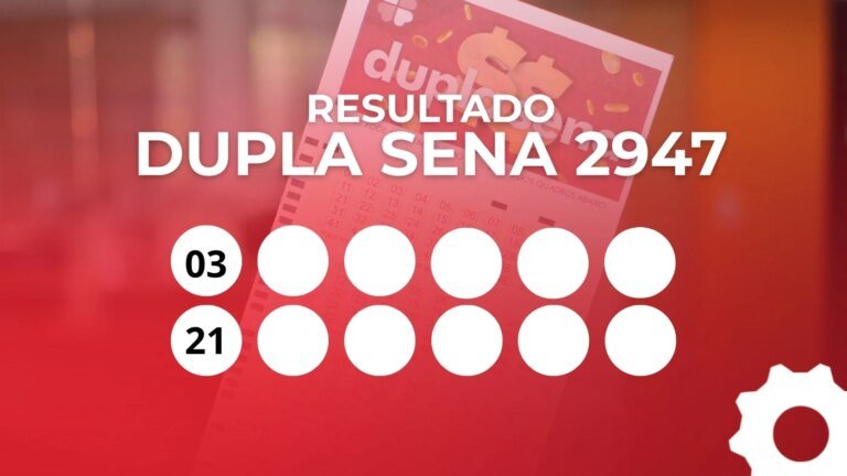 Dupla Sena 2947: Confira o resultado e prêmio de R$ 1,7 milhão
