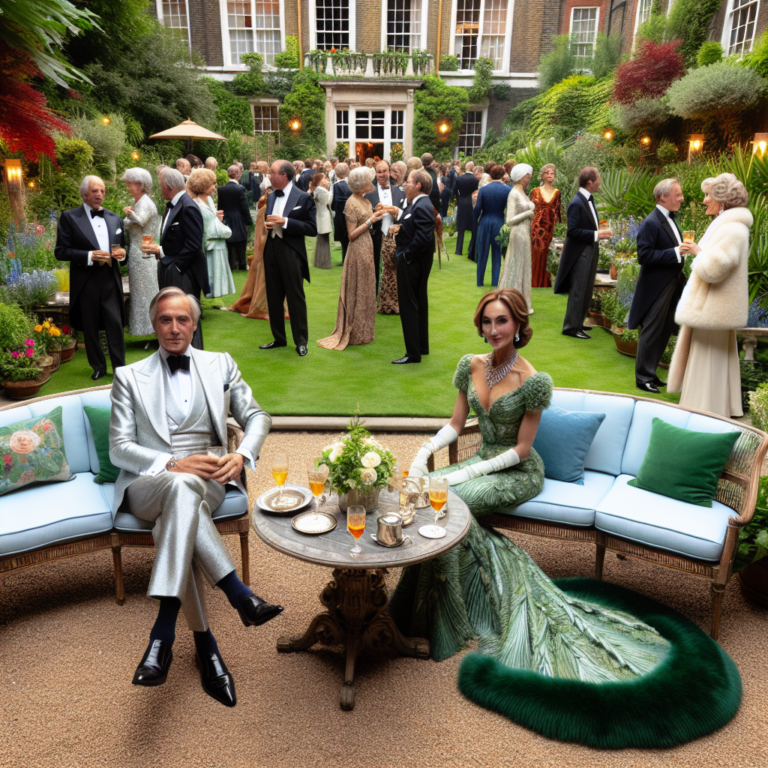 Embaixada Britânica Recebe Casal Real em Festa no Jardim