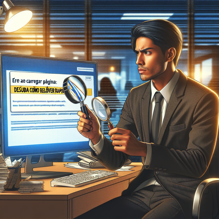Erro ao Carregar Página: Descubra Como Resolver Rápido