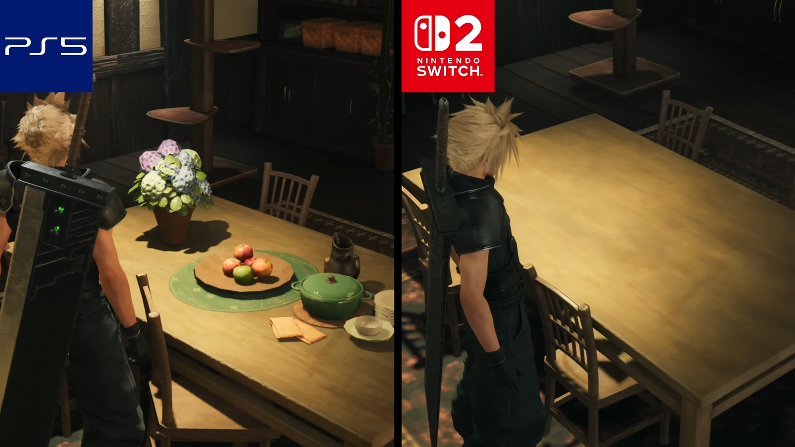 Final Fantasy VII Rebirth no Switch 2: Quedas para 19 FPS