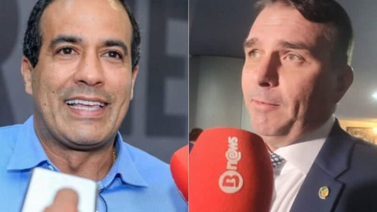 Flávio Bolsonaro negocia vice com aliado em meio a Bruno Reis