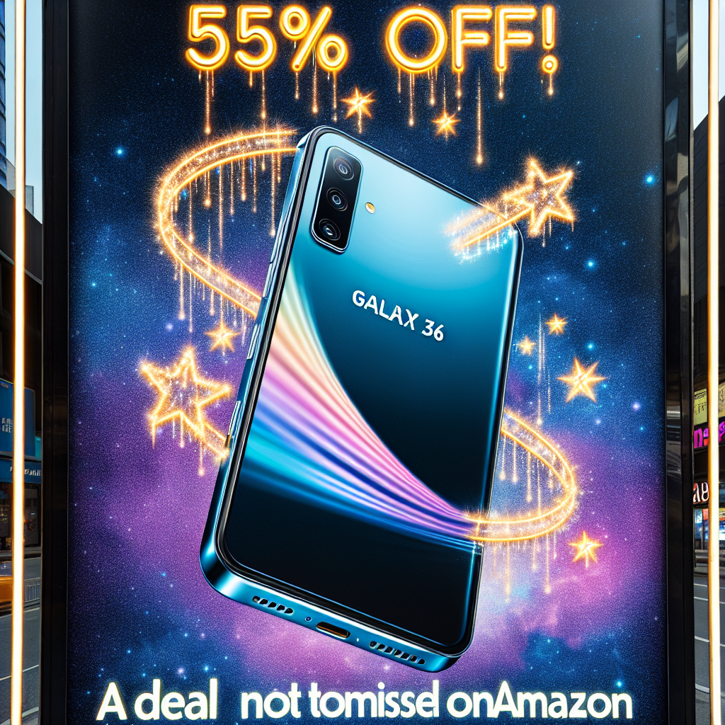 Galaxy A36 (256 GB) com 55% de desconto imperdível na Amazon