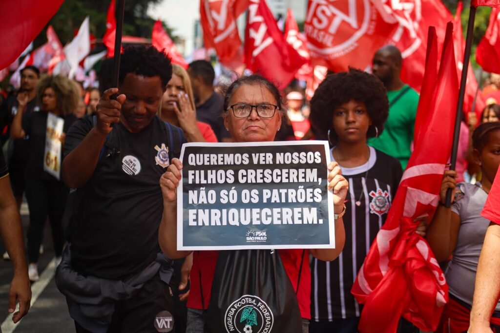 Ato pelo fim da escala 6x1 em São Paulo (SP)