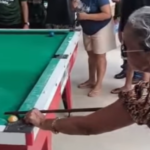 Idosa Raimundinha surpreende com jogada final em sinuca