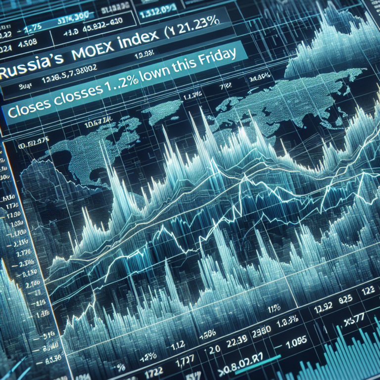 Índice MOEX da Rússia fecha em queda de 1,27% nesta sexta-feira