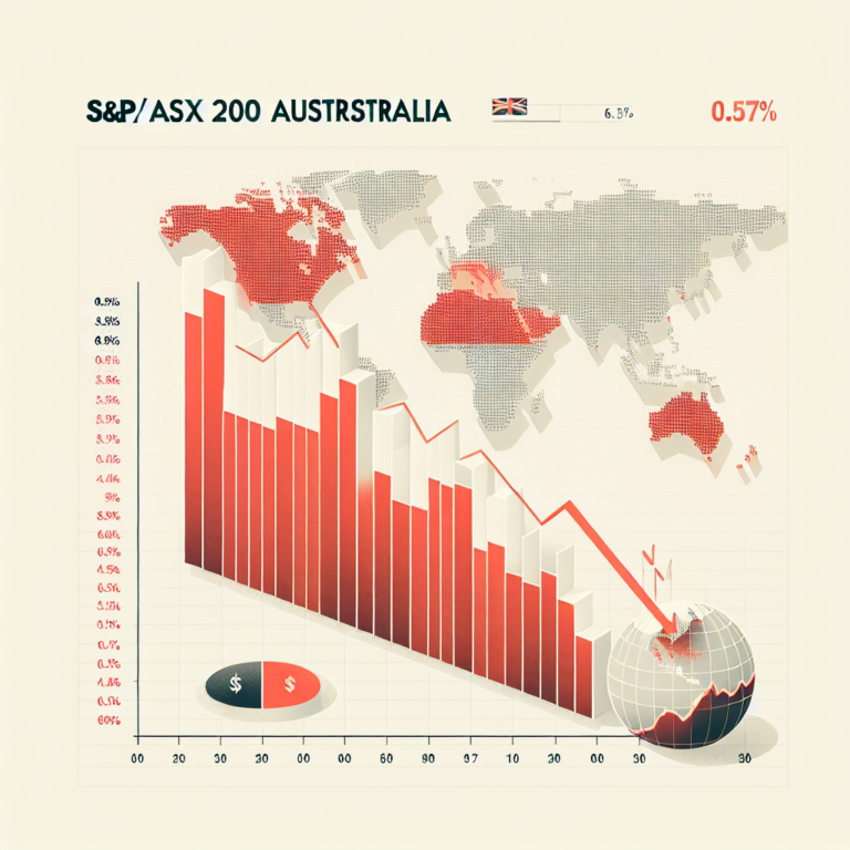 Índice S&P/ASX 200 da Austrália encerra em queda de 0,57%
