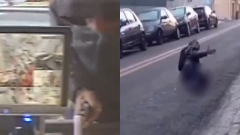 Ladrão suplica por perdão após ser ferido em assalto a mercado