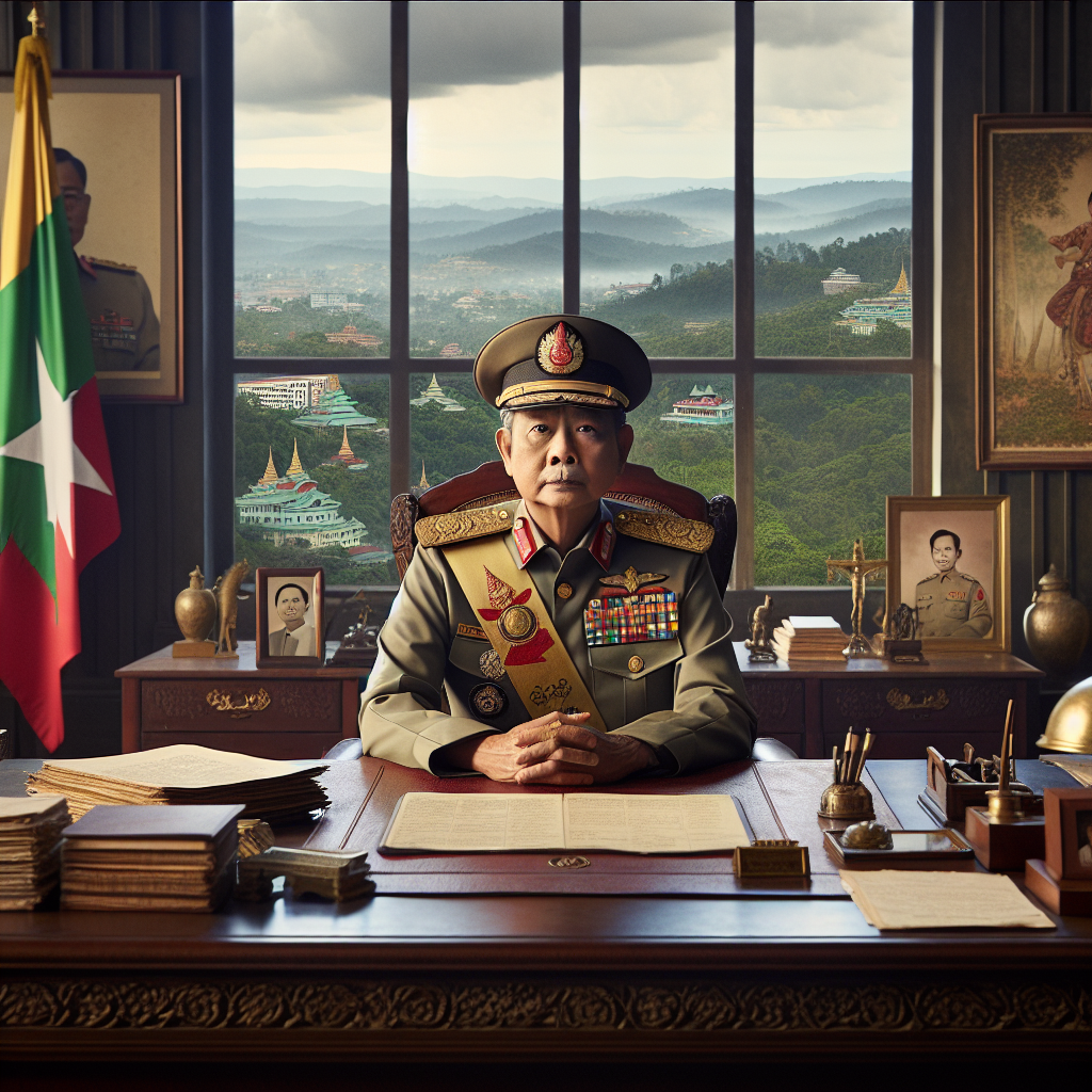 Líder da Junta de Myanmar assume presidência cinco anos após golpe