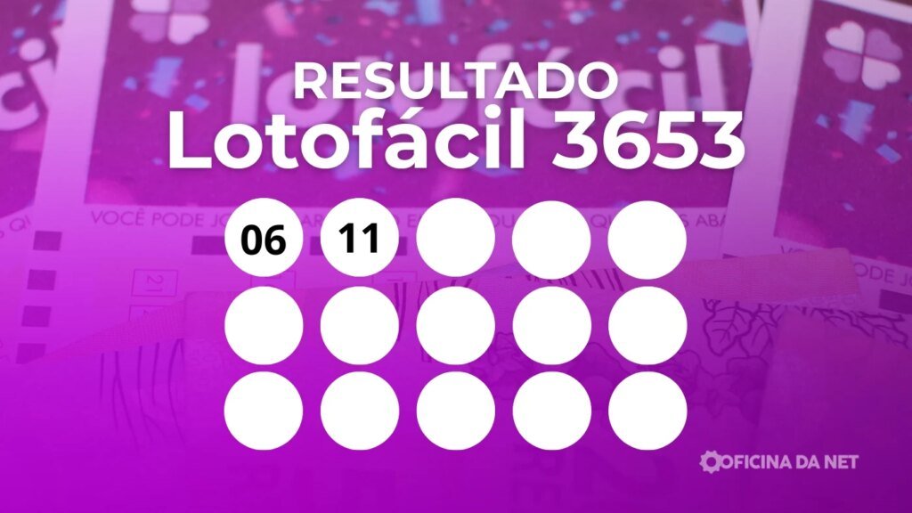 Lotofácil 3653: Prêmio de R$ 6 milhões é sorteado hoje