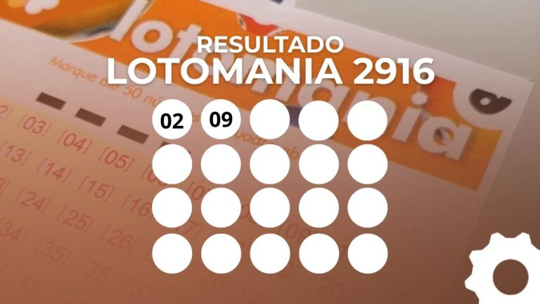 Lotomania 2916: Resultado e prêmio de R$ 1 milhão hoje!