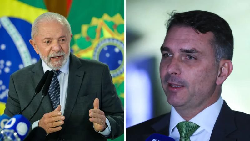 Lula e Flávio Bolsonaro empatam em pesquisa para o 2º turno