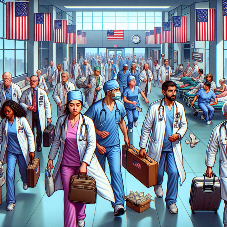 Médicos Estrangeiros Deixam Hospitais dos EUA por Política de Trump