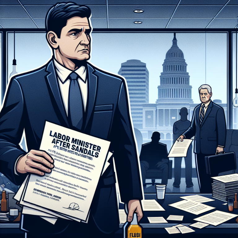 Ministro do Trabalho pede demissão após escândalos; diretor do FBI processa por acusações de bebidas