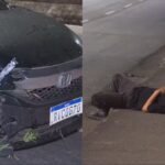 Motorista embriagado causa acidente e tenta dormir antes do teste