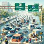 Motoristas Retidos: Alagamentos Interrompem Rodovia em Milwaukee Motoristas Retidos: Alagamentos Interrompem Rodovia em Milwaukee