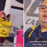 Pai se torna entregador a pé para cuidar da filha autista