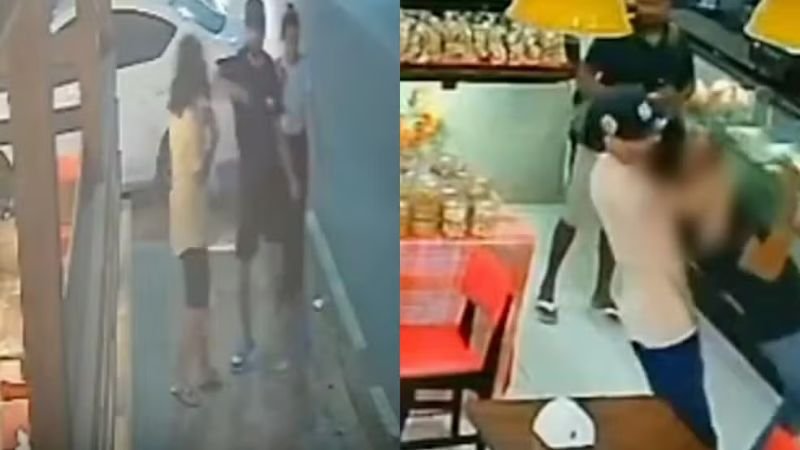 Polícia prende homem por agressões repentinas em vídeo chocante