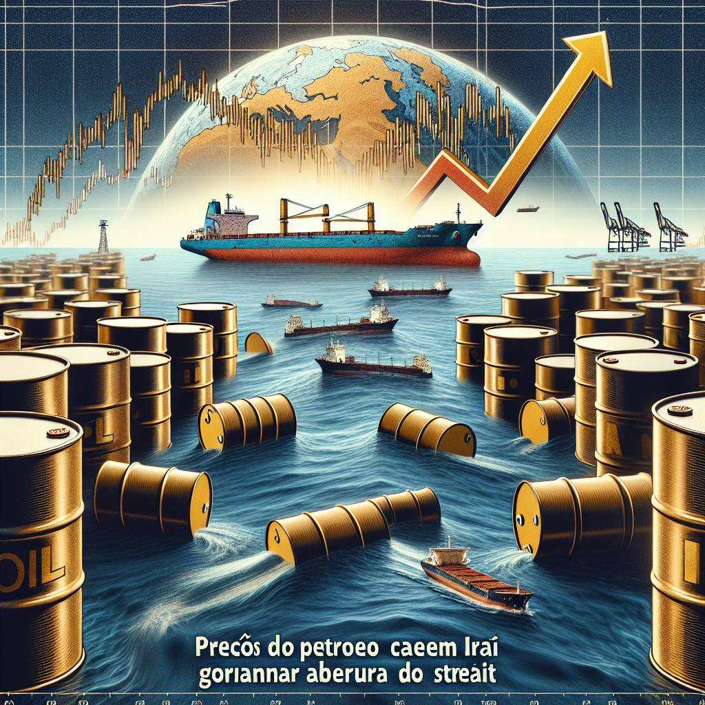 Preços do Petróleo Caem Após Irã Garantir Abertura do Estreito