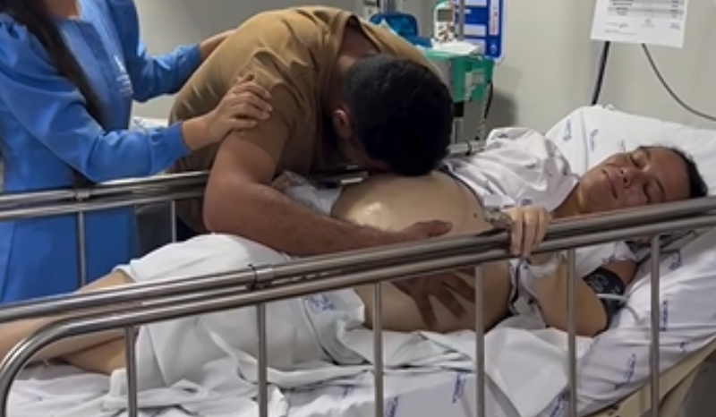 professora com câncer avançado dá à luz e vídeo viraliza nas redes