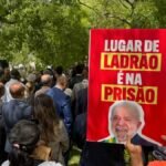 Protestos em Lisboa marcam visita de Lula a Portugal