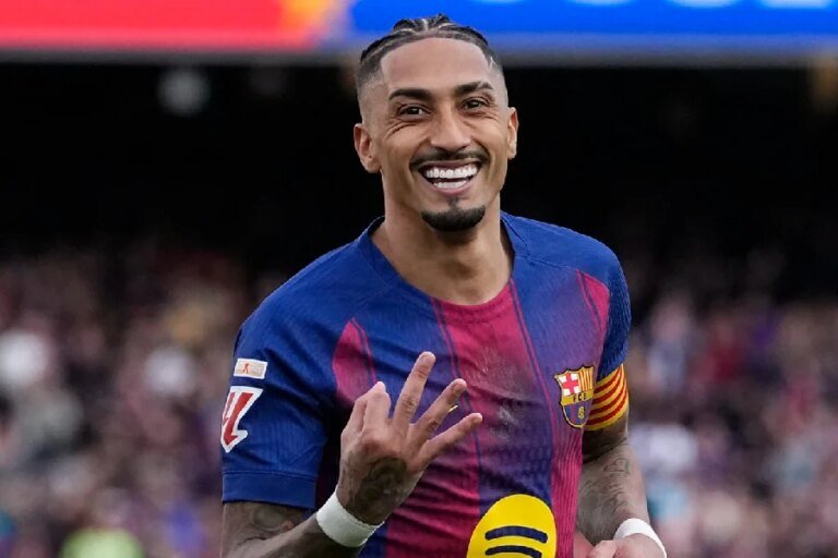 Raphinha se desculpa por gesto polêmico contra o Atlético